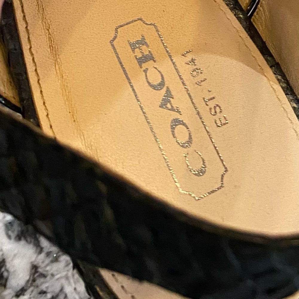 COACH Python Tamara Platform Sandals - Picture 4 of 6